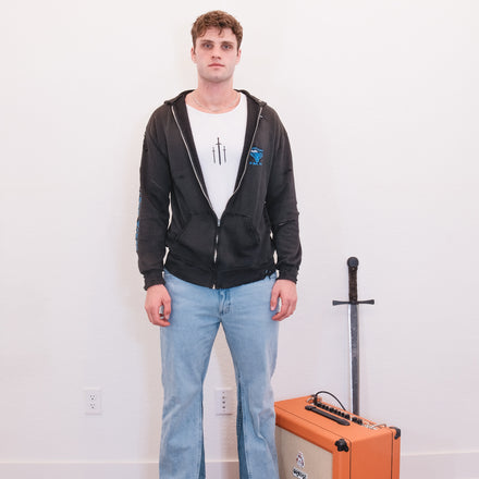 90's El Paso Bikes Thrashed Broken Heart Hoodie XL