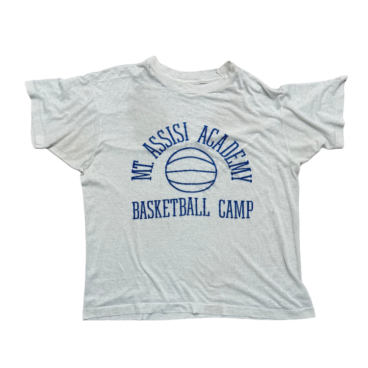 60's Mt. Assisi Basketball Tee LARGE