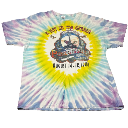 1998 Thrashed Tie Dye Band Tee